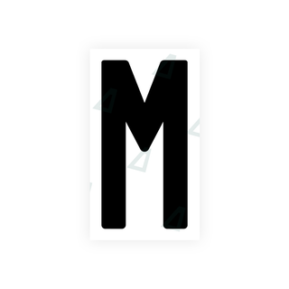 Alite Nanofilm for India license plates - Symbol "M" - Alite