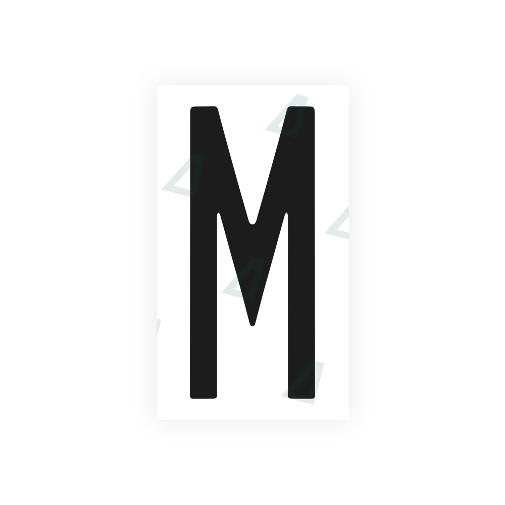 Alite Nanofilm for US (New York 1986) license plates - Symbol "M" - Alite