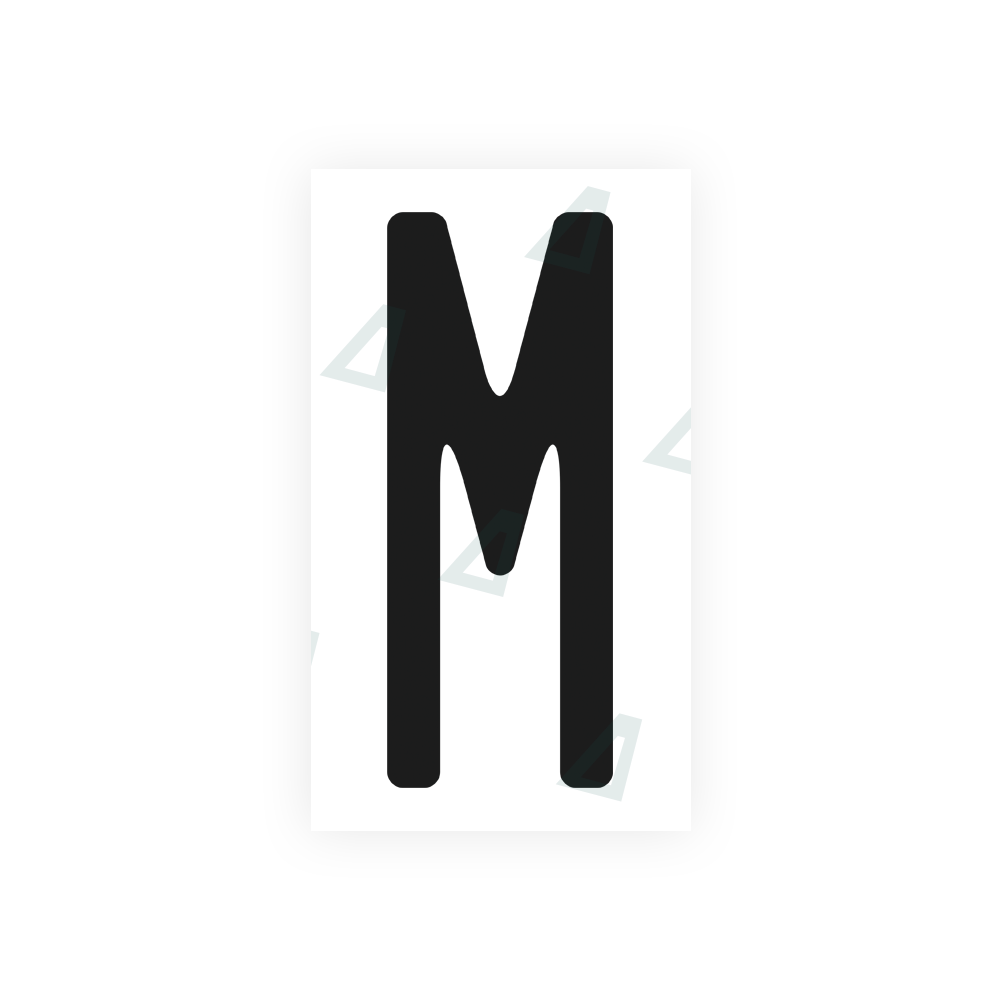 Alite Nanofilm for US (Washington State) license plates - Symbol "M" - Alite