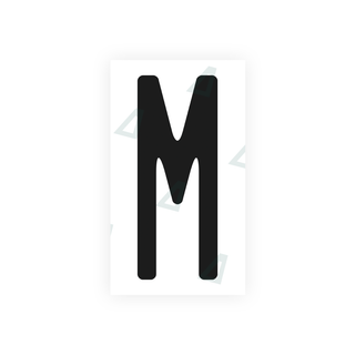 Alite Nanofilm for US (Washington State) license plates - Symbol "M" - Alite