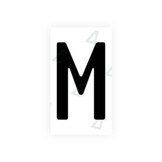 Alite Nanofilm for Uzbekistan number plates - Symbol "M" - Alite
