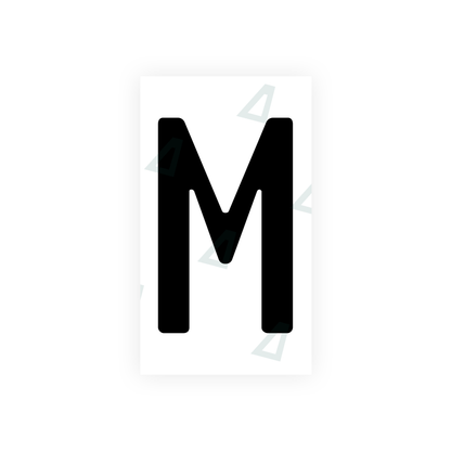 Alite Nanofilm for Uzbekistan number plates - Symbol "M" - Alite