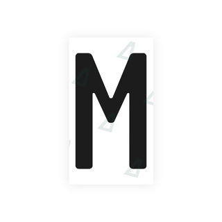 Alite Nanofilm for Uruguay license plates - Symbol "M" - Alite