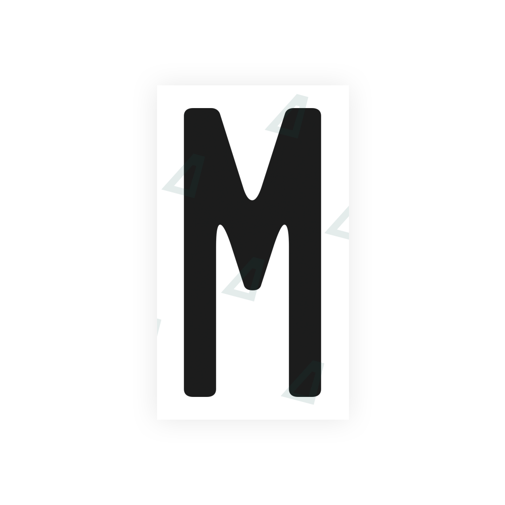 Alite Nanofilm for US (California) license plates - Symbol "M" - Alite