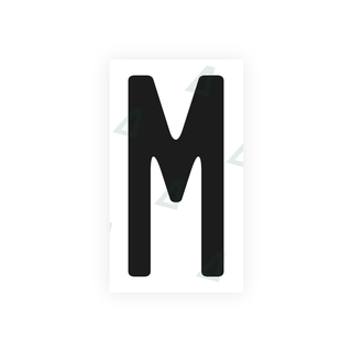 Alite Nanofilm for US (California) license plates - Symbol "M" - Alite