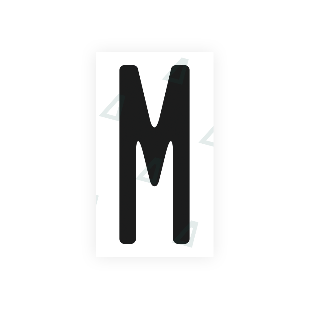 Alite Nanofilm for US (Illinois 2006 - Square) license plates - Symbol "M" - Alite
