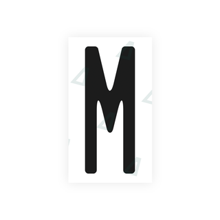 Alite Nanofilm for US (Illinois 2006 - Square) license plates - Symbol "M" - Alite