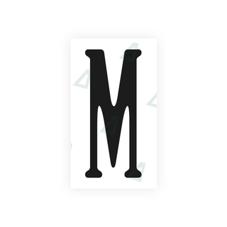 Alite Nanofilm for US (Virginia) license plates - Symbol "M" - Alite