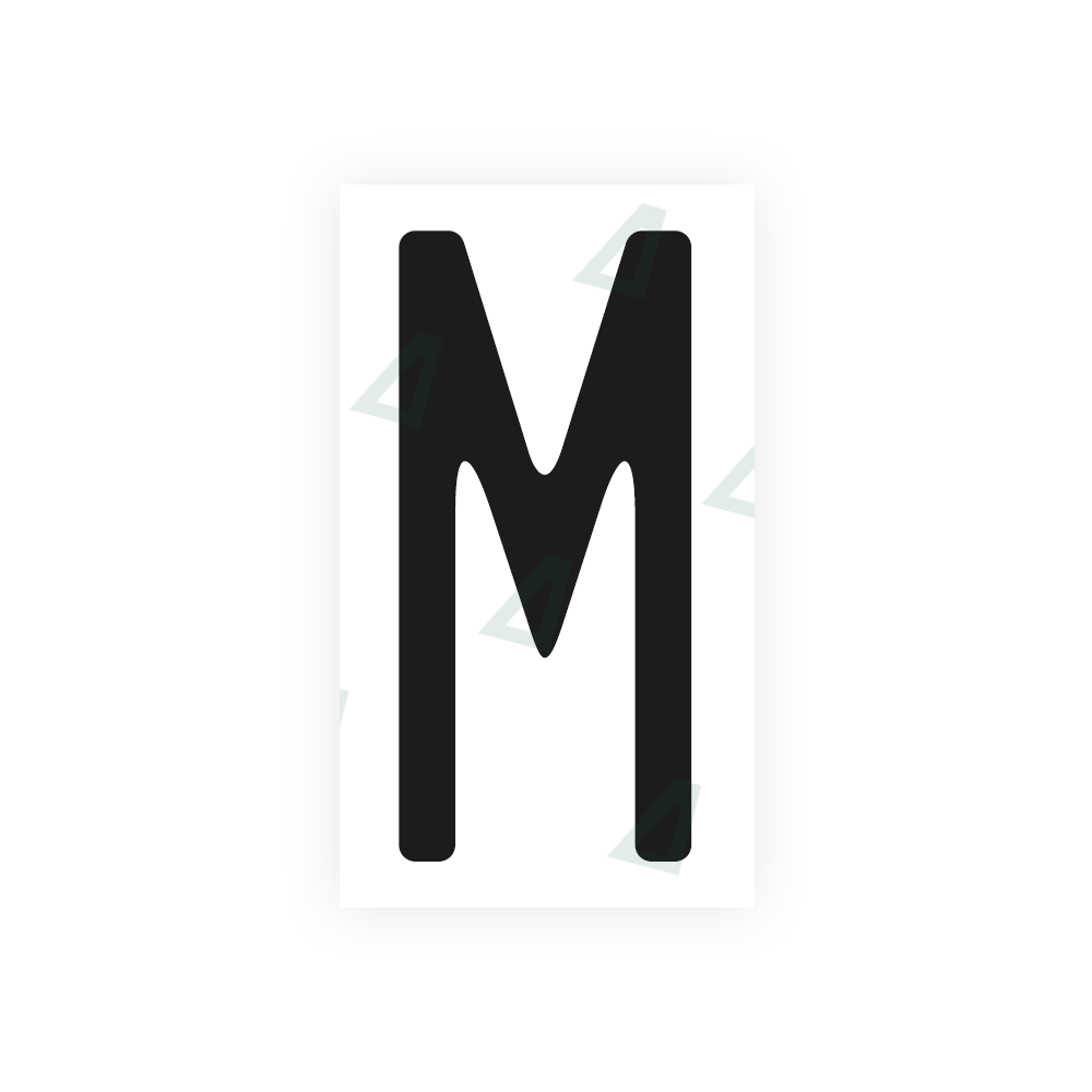 Alite Nanofilm for US (Massachusetts) license plates - Symbol "M" - Alite