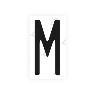 Alite Nanofilm for US (Massachusetts) license plates - Symbol "M" - Alite