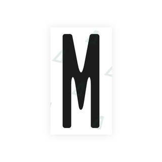 Alite Nanofilm for US (Maryland) license plates - Symbol "M" - Alite