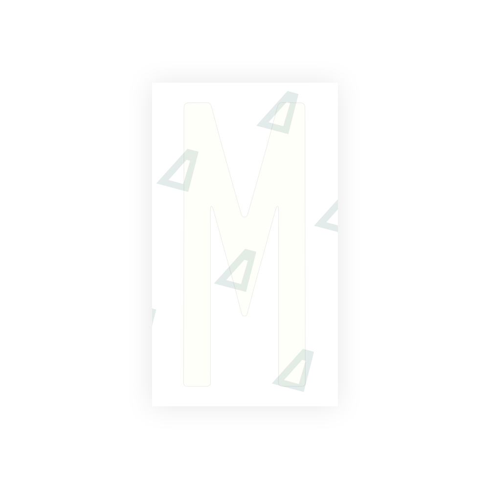 Alite Nanofilm for US (New York 1986) license plates - Symbol "M" - Alite