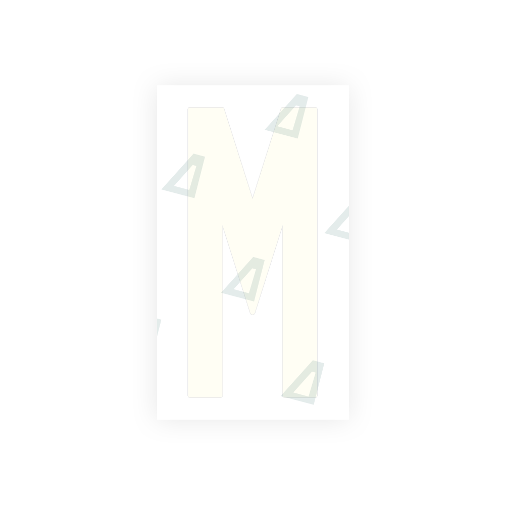 Alite Nanofilm for US (New Jersey) Moto license plates - Symbol "M" - Alite