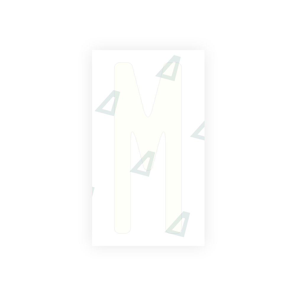 Alite Nanofilm for US (Washington State) license plates - Symbol "M" - Alite