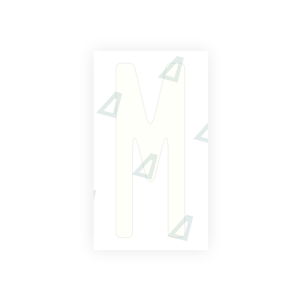 Alite Nanofilm for US (Ohio 2013) license plates - Symbol "M" - Alite