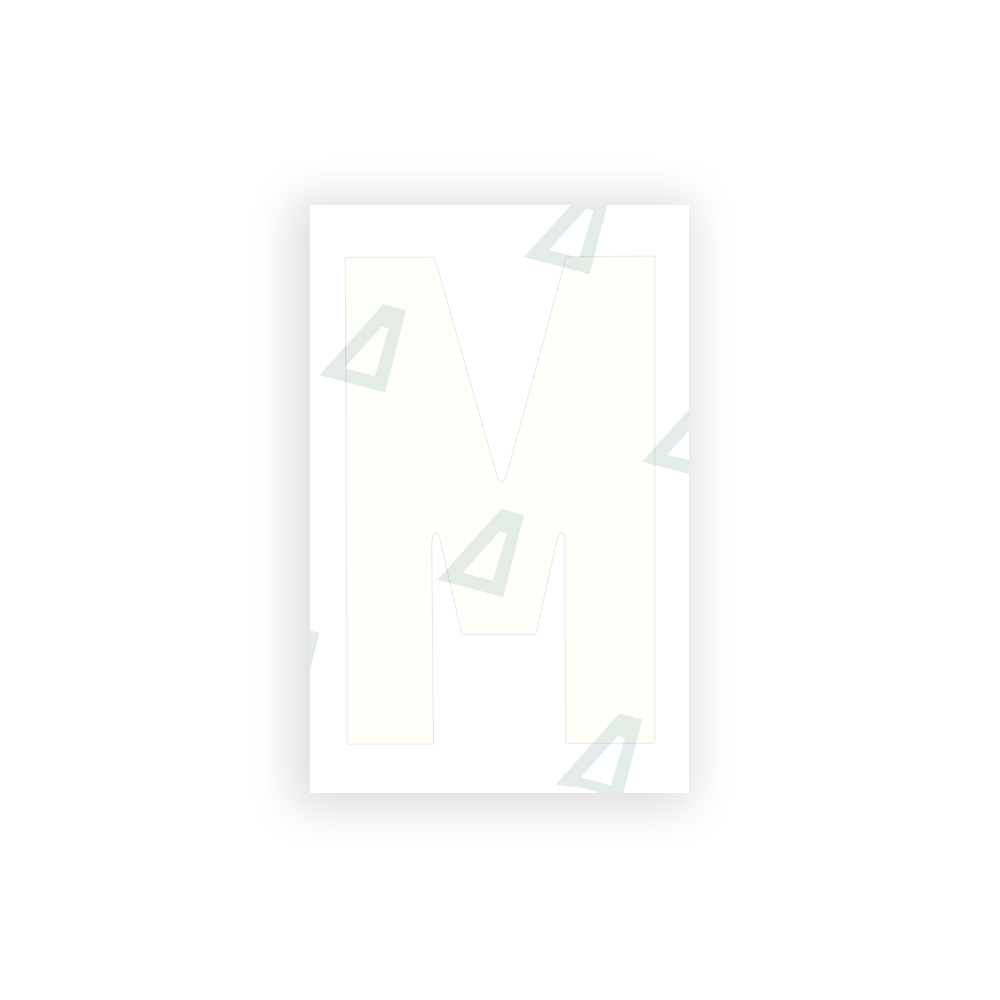 Alite Nanofilm for United Kingdom license plates - Symbol "M" - Alite