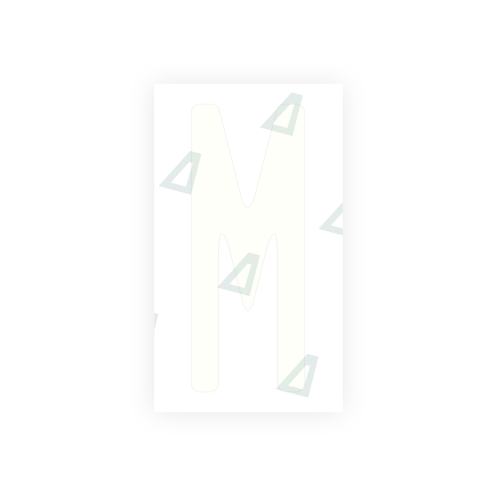 Alite Nanofilm for US (Michigan) license plates - Symbol "M" - Alite