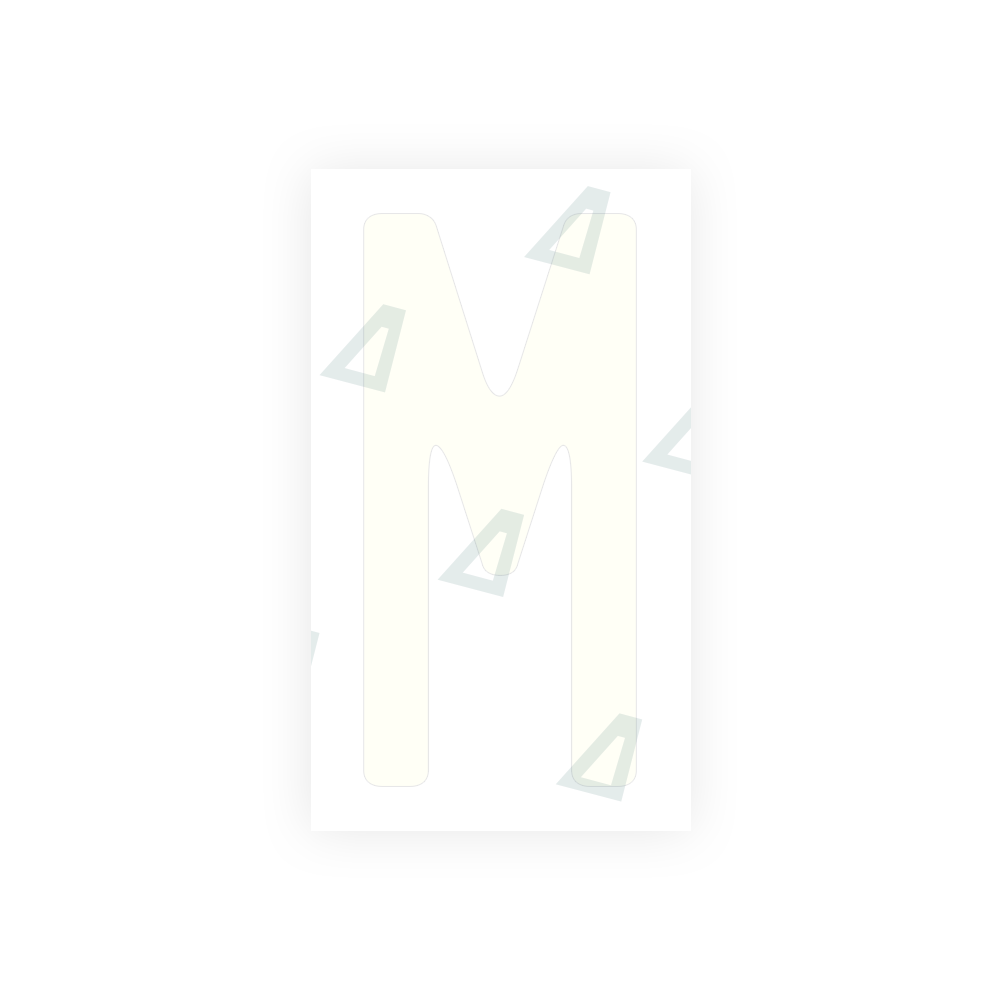 Alite Nanofilm for US (California) license plates - Symbol "M" - Alite