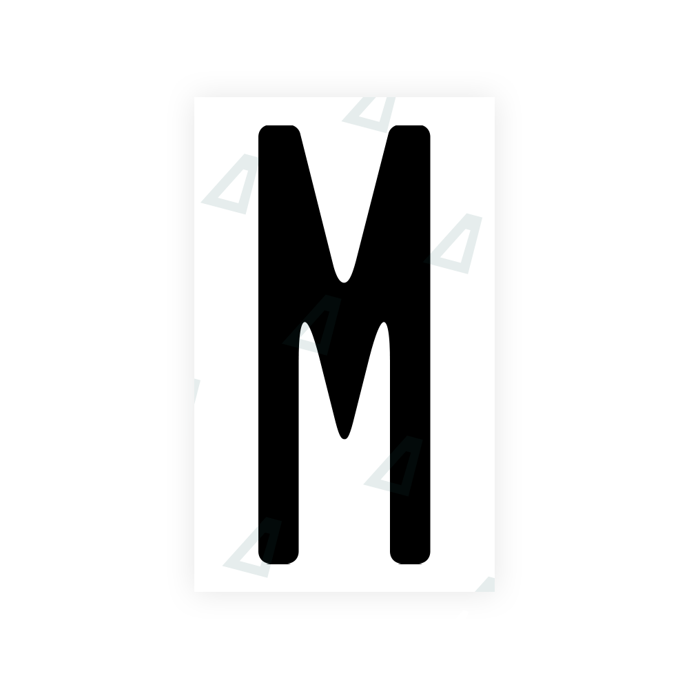 Alite Nanofilm for US (New Jersey - Embossed) license plates - Symbol "M" - Alite