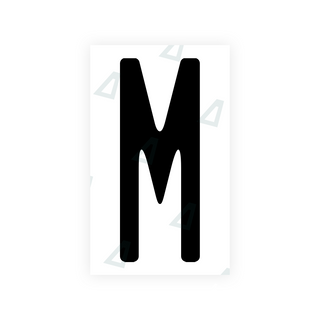 Alite Nanofilm for US (New Jersey - Embossed) license plates - Symbol "M" - Alite