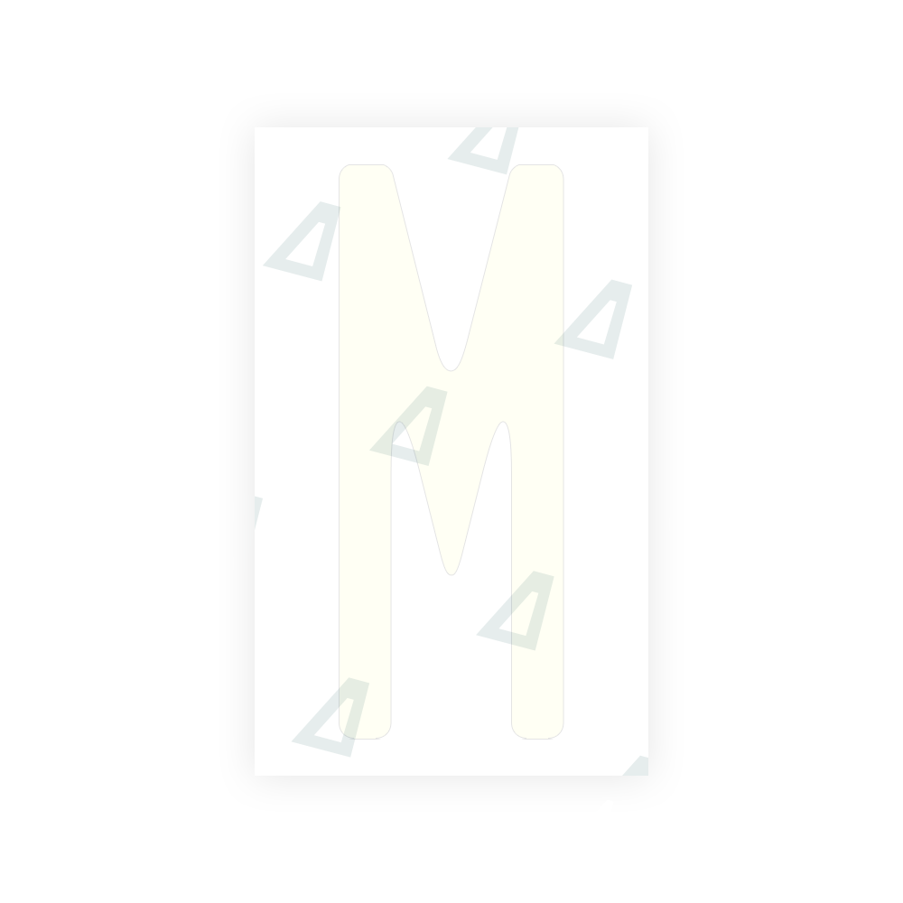Alite Nanofilm for US (New Jersey - Embossed) license plates - Symbol "M" - Alite
