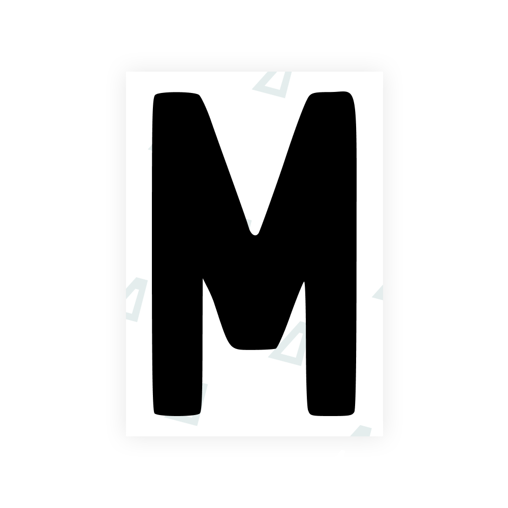 Alite Nanofilm for AUS (Queensland) license plates - Symbol "M" - Alite