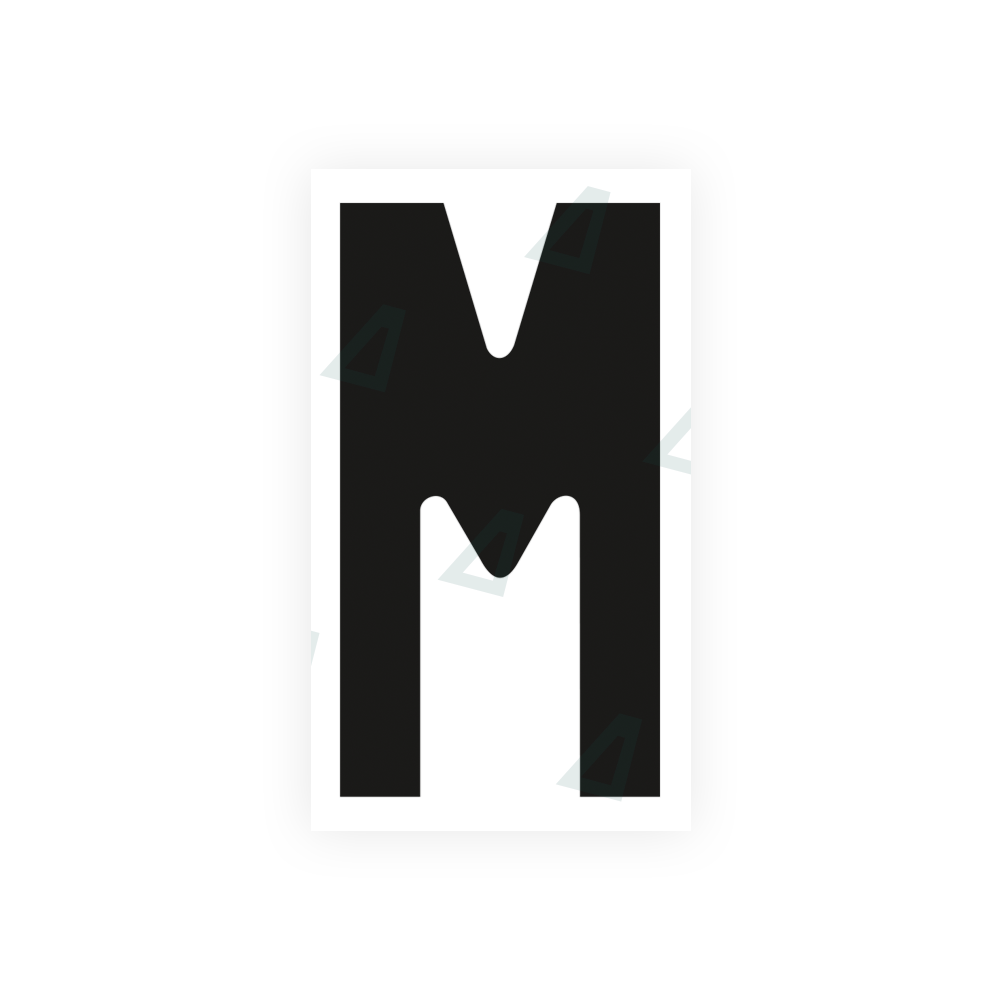 Alite Nanofilm for France license plates - Symbol "M" - Alite