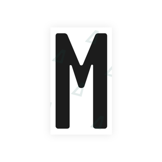 Alite Nanofilm for Germany (standard) license plates - Symbol "M" - Alite