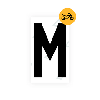 Alite Nanofilm for Greece moto license plates - Symbol "M" - Alite
