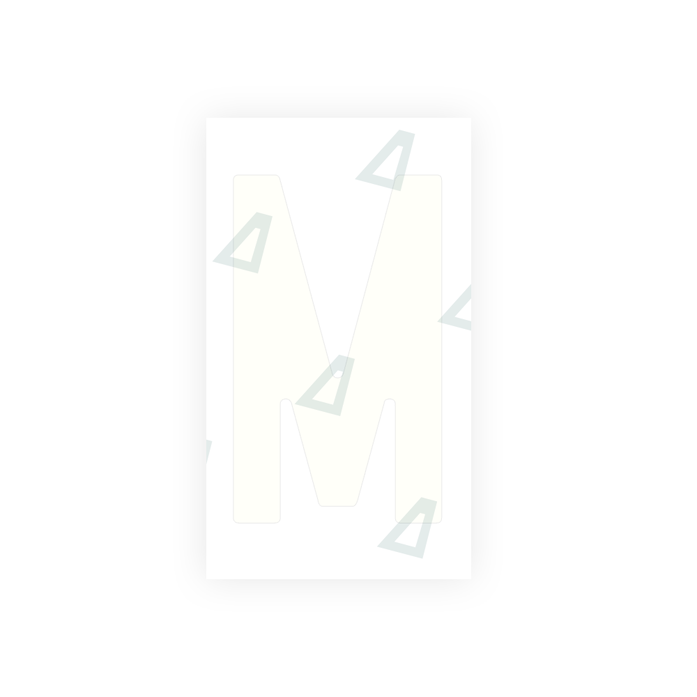 Alite Nanofilm for Spain Flat license plates - Symbol "M" - Alite