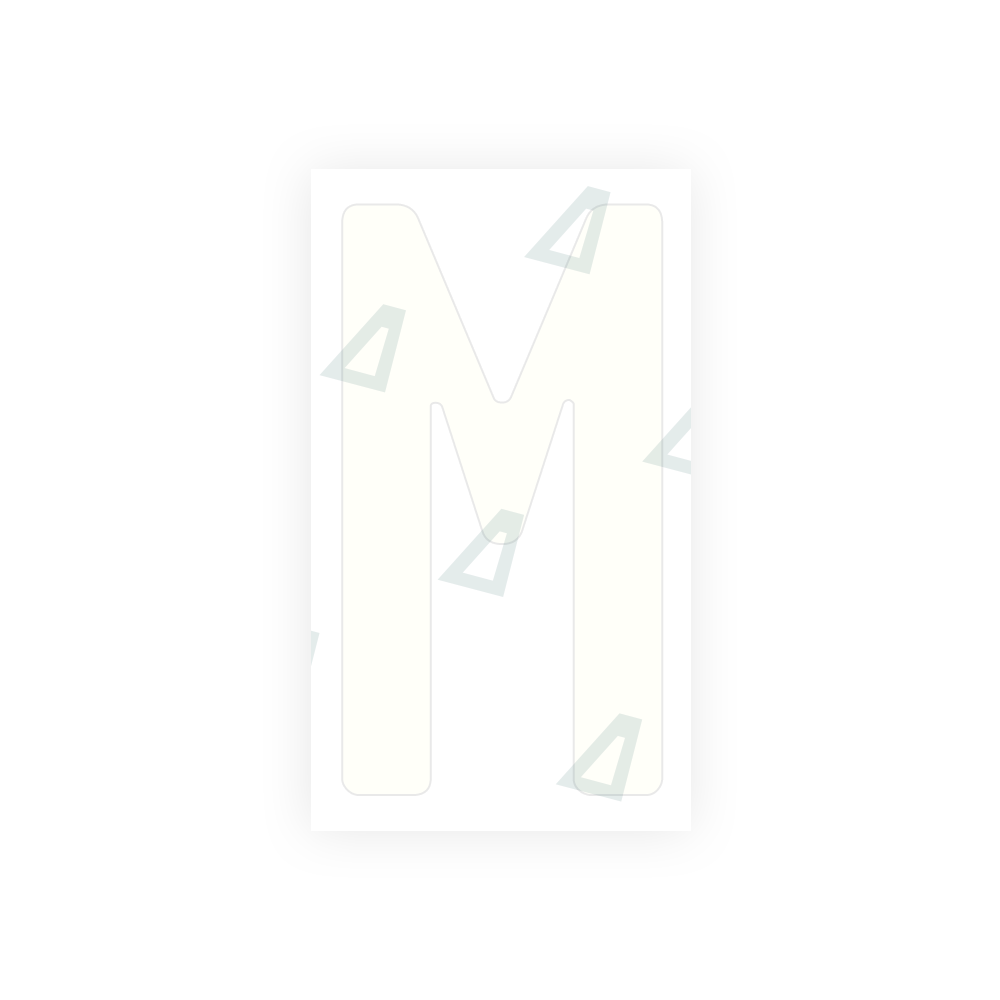 Alite Nanofilm for Germany (standard) license plates - Symbol "M" - Alite