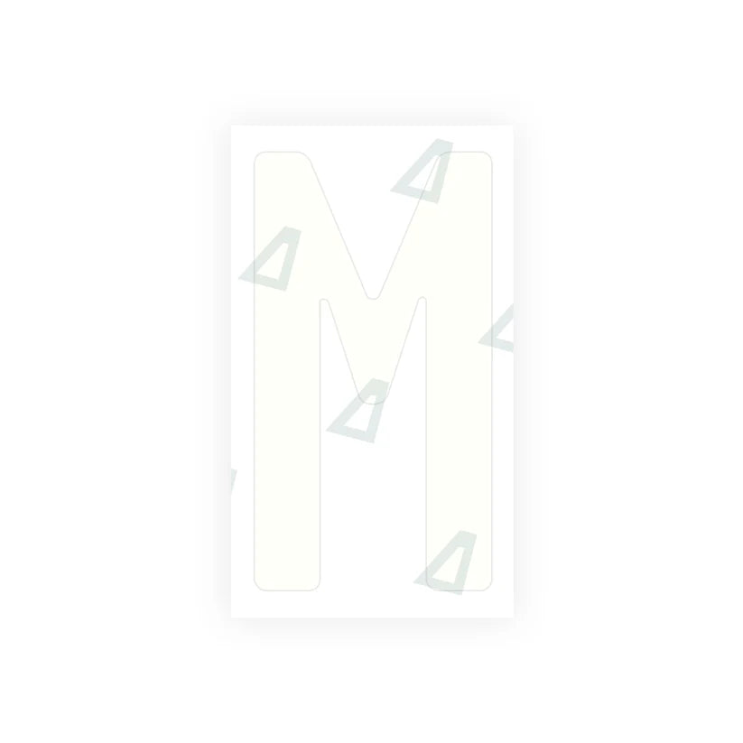 Nanofilm Alite para placas de matrícula de Paraguay - Símbolo "M"