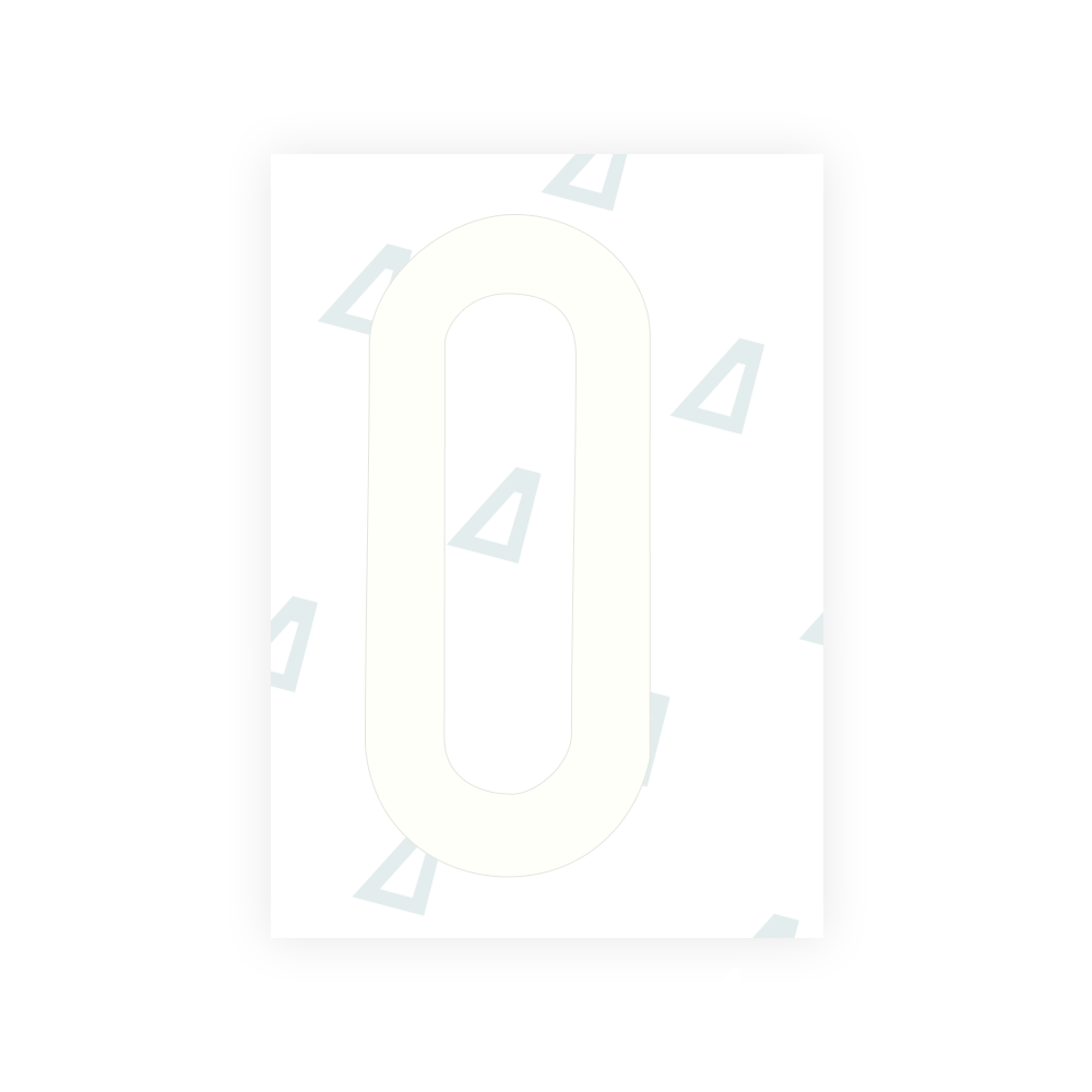 Alite Nanofilm für US-amerikanische (Maine) Kfz-Kennzeichen – Symbol „0“