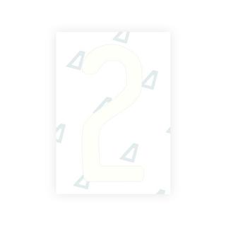 米国（ニューハンプシャー州）ナンバープレート用 Alite ナノフィルム - シンボル「2」