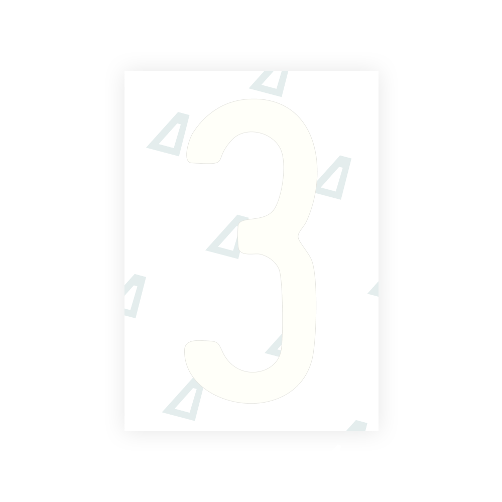 Alite Nanofilm per targhe USA (Maine) - Simbolo "3"