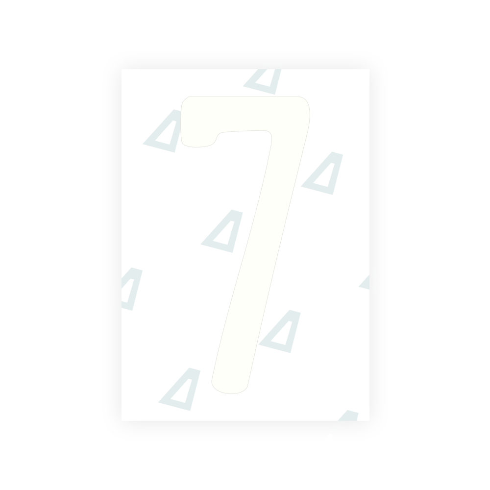 Alite Nanofilm for US (New Hampshire) license plates - Symbol "7"