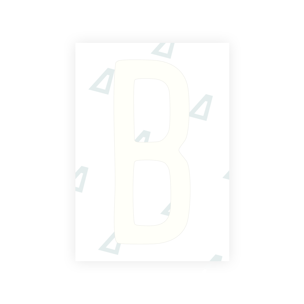 Nanofilme Alite para placas de veículos dos EUA (Maine) - Símbolo "B"