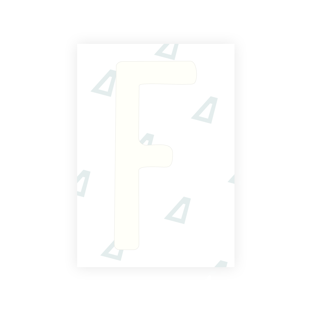 Alite Nanofilm für US-amerikanische (New Hampshire) Kfz-Kennzeichen – Symbol „F“