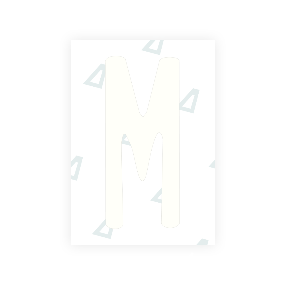 Alite Nanofilm per targhe USA (Maine) - Simbolo "M"