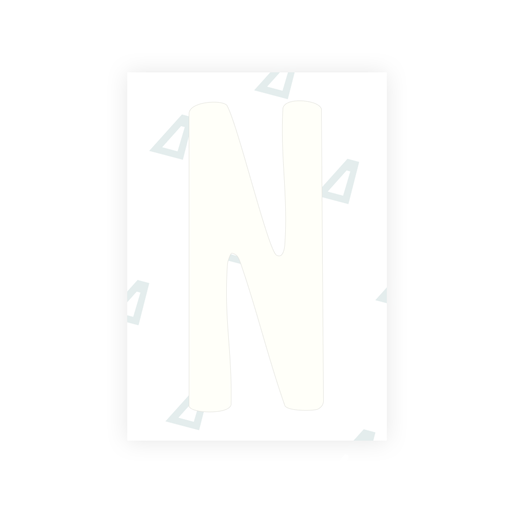 Alite Nanofilm für US-amerikanische (New Hampshire) Kfz-Kennzeichen – Symbol „N“