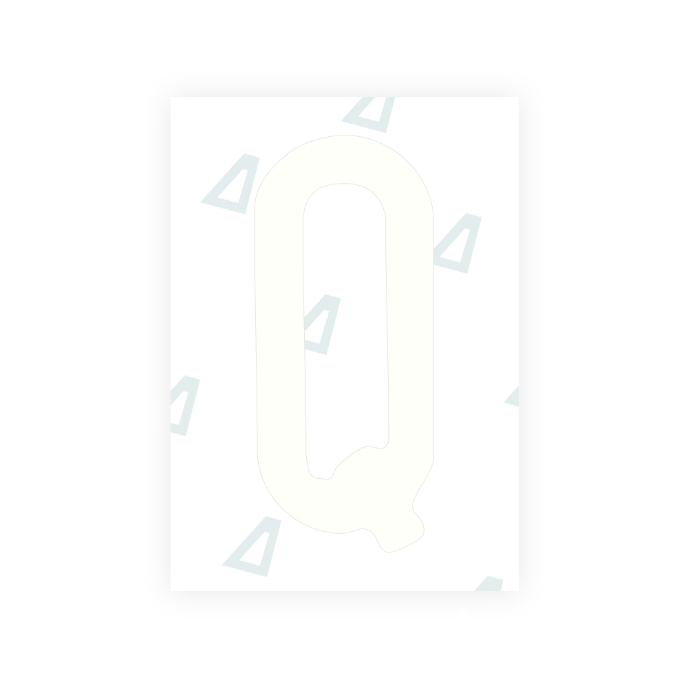 Alite Nanofilm for US (Maine) license plates - Symbol "Q"