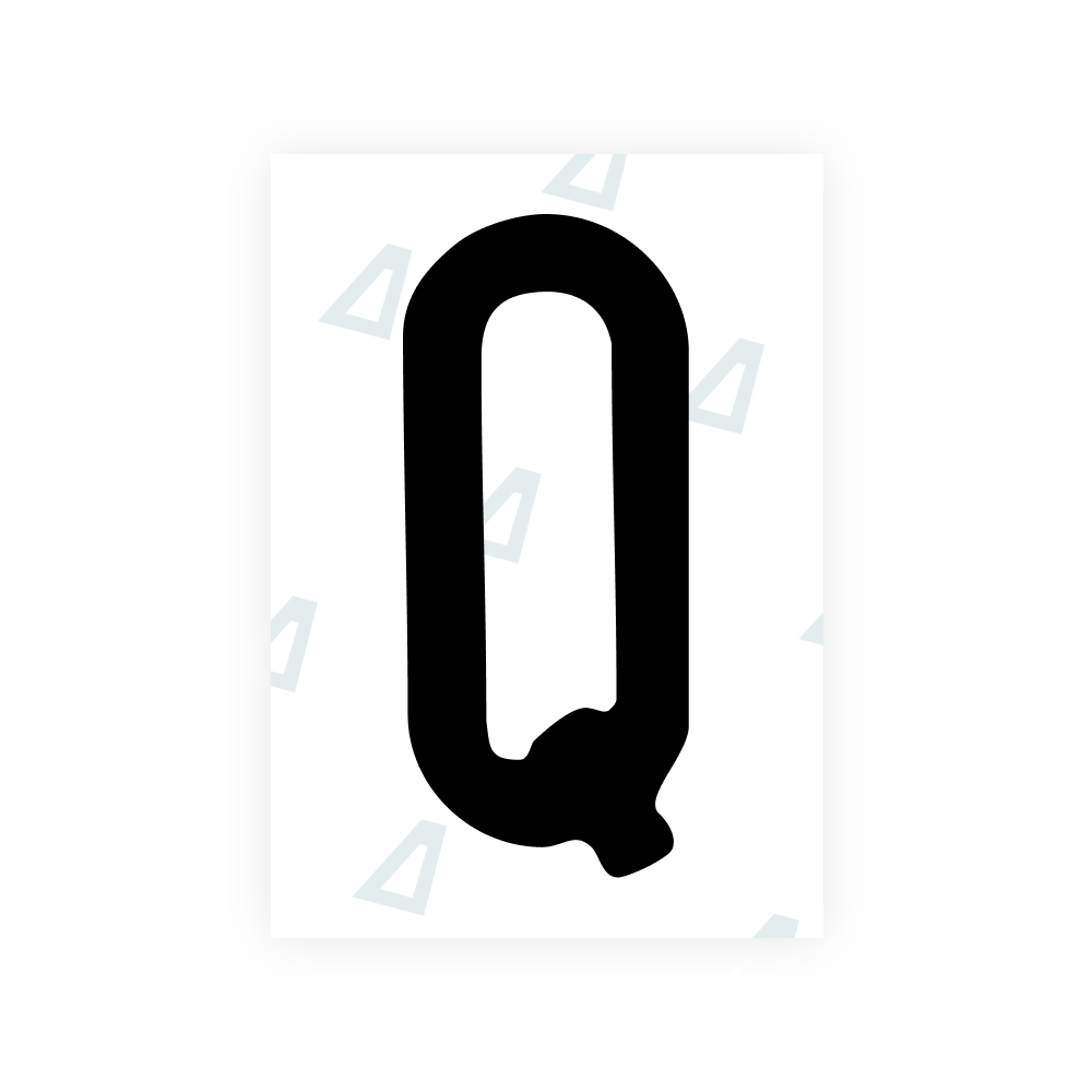 Alite Nanofilm for US (Maine) license plates - Symbol "Q"