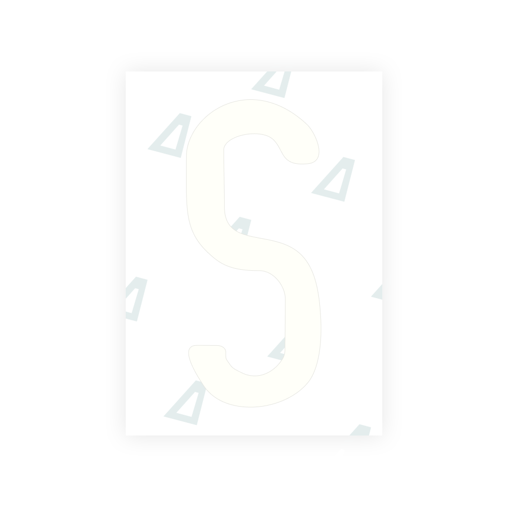 米国（ニューハンプシャー州）ナンバープレート用 Alite ナノフィルム - シンボル「S」