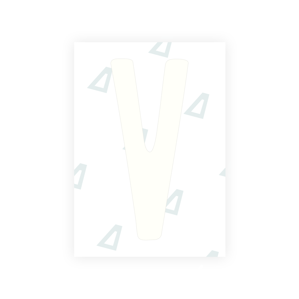 Alite Nanofilm für US-amerikanische (Maine) Kfz-Kennzeichen – Symbol „V“