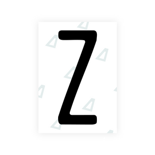 Film nanométrique Alite pour plaques d'immatriculation américaines (Géorgie 2012 - Carrées) - Symbole « Z »
