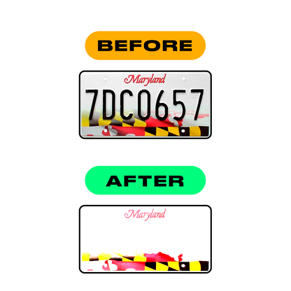 Alite Nanofilm for US (Maryland) license plates - Symbol "C" - Alite