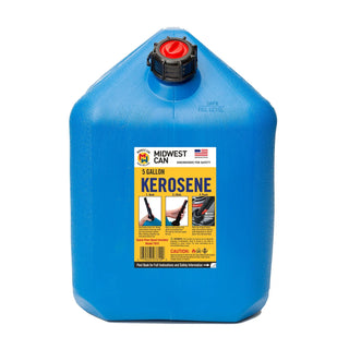 Midwest Can 5 Gallon Auto Shut Off Kerosene Can, Blue, 7610