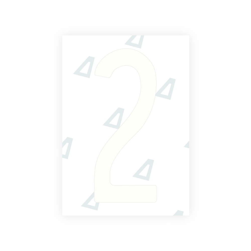 Alite Nanofilm for US (Mississippi) license plates - Symbol "2"
