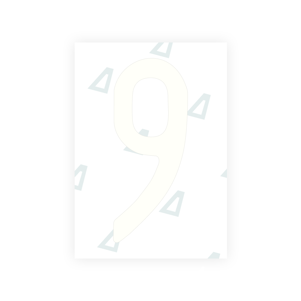 Alite Nanofilm for US (Mississippi) license plates - Symbol "9"