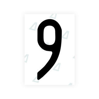Film nano Alite pour plaques d'immatriculation américaines (Mississippi) - Symbole « 9 »